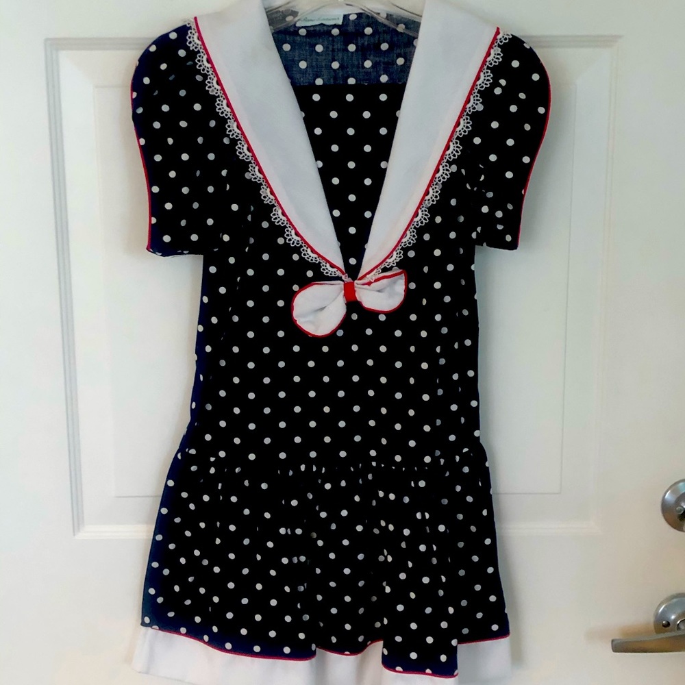Little girl polka dot dress